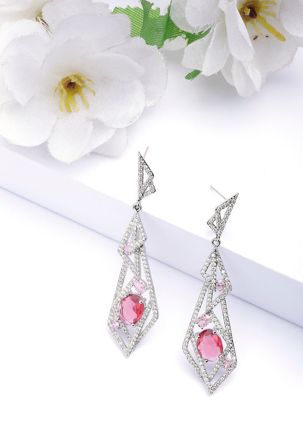 Pendientes Colgantes Geométricos Brillantes Hollow