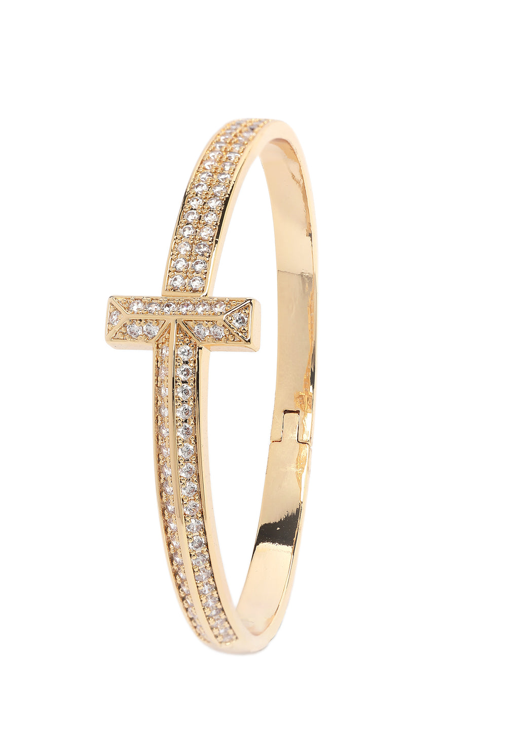 Golden Radiance T-Bar Bangle